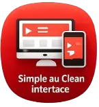 Interface simple et épurée